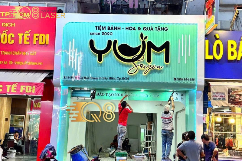 Bảng hiệu LED giá rẻ quận Bình Tân ánh sáng sắc nét.