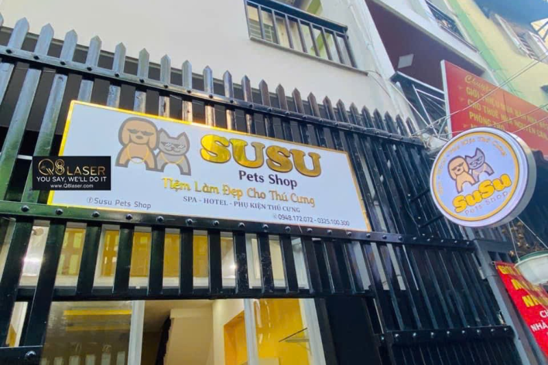 Bảng hiệu quận Bình Tân bằng hộp đèn