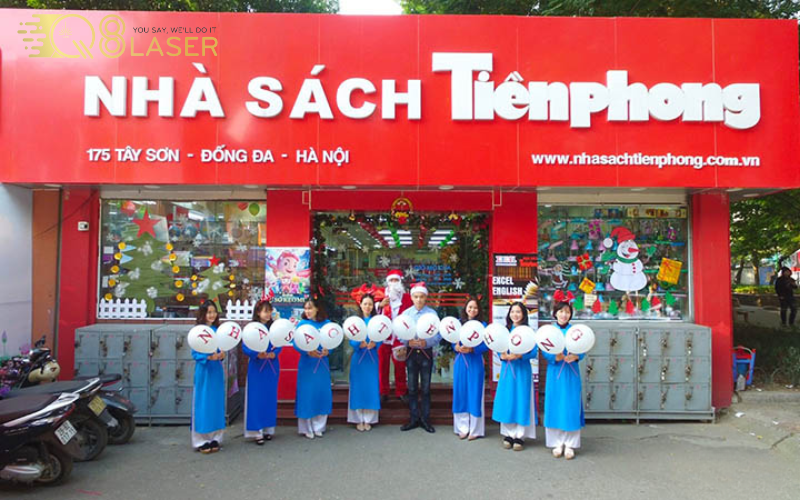 Bảng hiệu văn phòng phẩm bằng inox