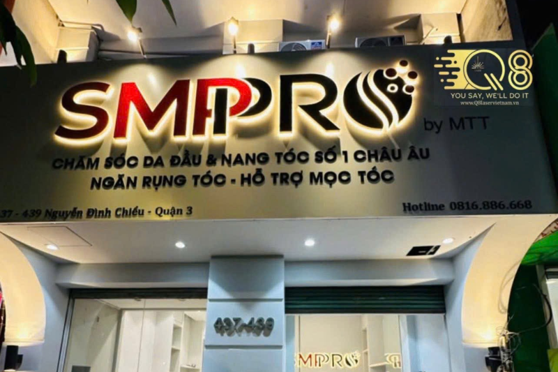 Biển hiệu quận Bình Tân kiểu neon / LED retro bắt mắt