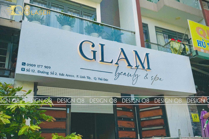 Biển hiệu quận Bình Tân logo công ty mica nhỏ gọn