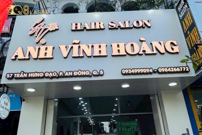 Biển hiệu quận Bình Tân sử dụng alu + LED hiện đại