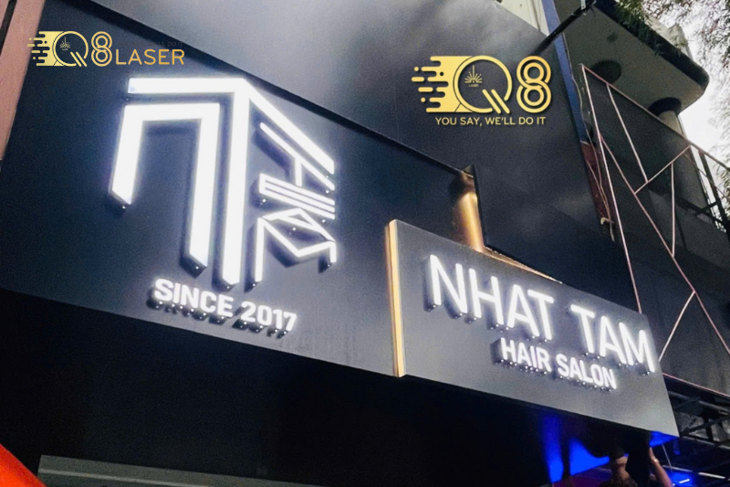 Biển quảng cáo alu chữ nổi Bình Tân hiện đại, chuyên nghiệp