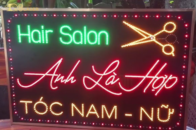 Biển vẫy đèn led quận Bình Tân thiết kế theo yêu cầu, thẩm mỹ cao.