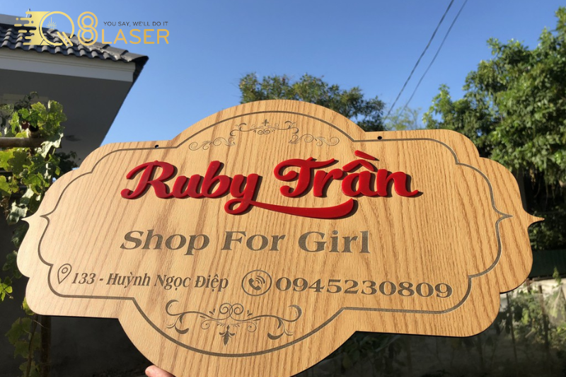 Chữ mica cắt khắc laser CNC tại Quận Bình Tân độ chính xác cao