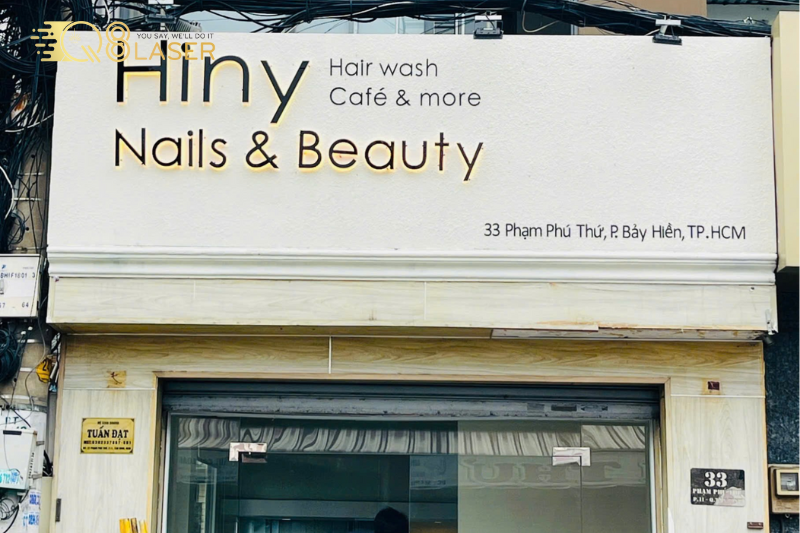 Chữ nổi giá rẻ quận Bình Tân phong cách hiện đại.