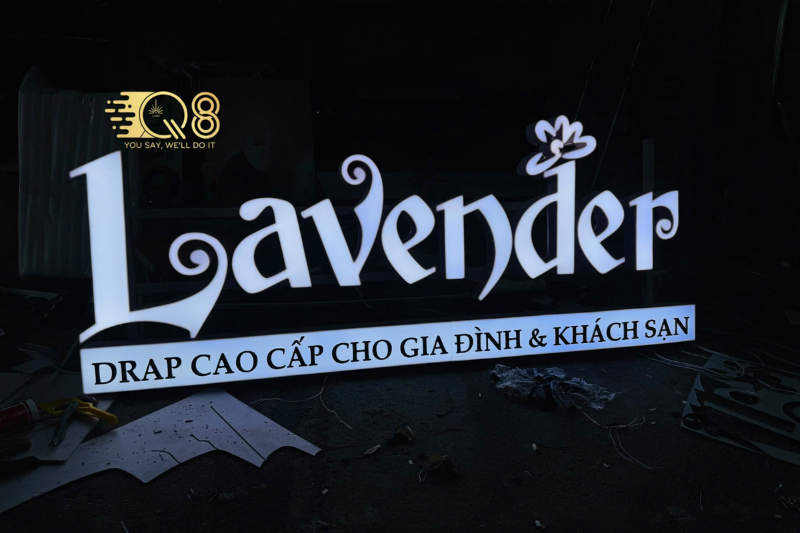 Chữ nổi LED Bình Tân phát sáng bắt mắt vào ban đêm