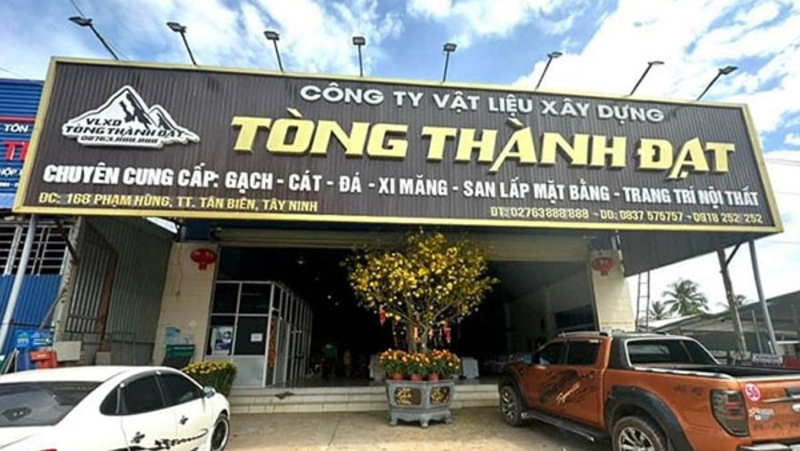 Lưu ý khi thiết kế và thi công bảng hiệu công ty xây dựng