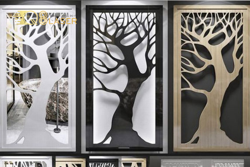 Mẫu vách CNC trang trí hiện đại, cắt sắc nét