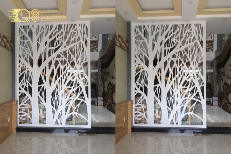 Mẫu vách ngăn CNC nghệ thuật, thẩm mỹ caoMẫu vách ngăn CNC nghệ thuật, thẩm mỹ cao