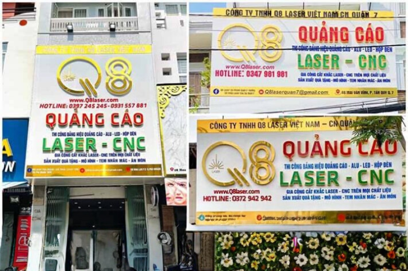 Q8 Laser Việt Nam – Đơn vị cắt laser sắt thép inox uy tín, giá tốt tại Hồ Chí Minh