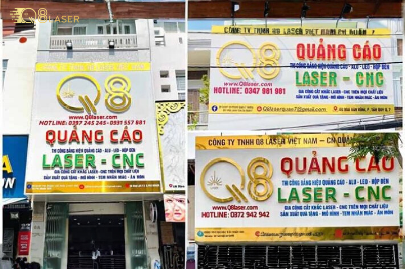 Q8 Laser Việt Nam – Đơn vị thi công biển vẫy đèn led quận Bình Tân uy tín