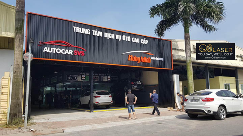Tổng hợp các mẫu bảng hiệu gara ô tô đẹp ấn tượng