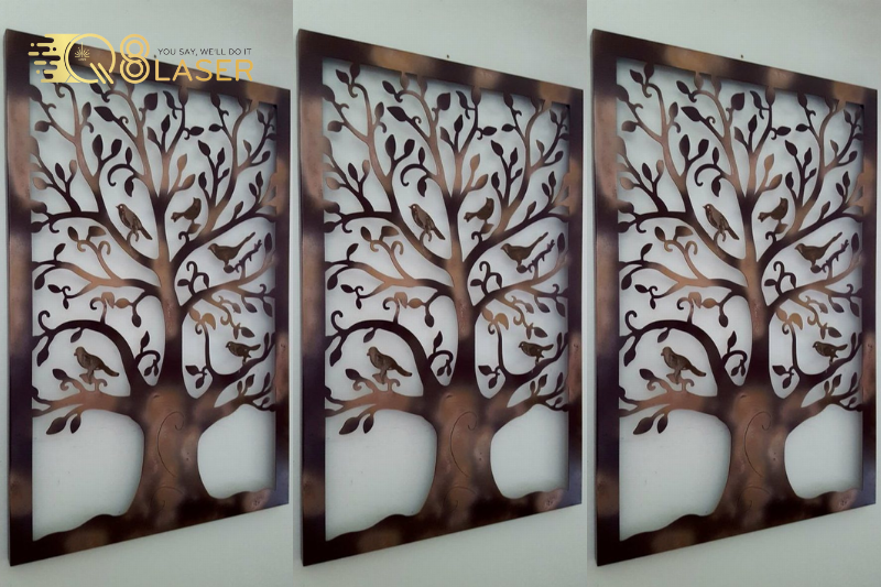 Vách ngăn CNC gỗ MDF bền đẹp cho nhà ở