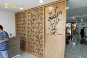 Vách ngăn CNC họa tiết cổ điển, đường cắt mịn