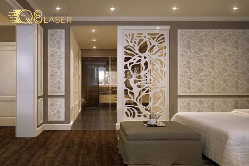 Vách ngăn CNC nhựa (PVC, MDF)