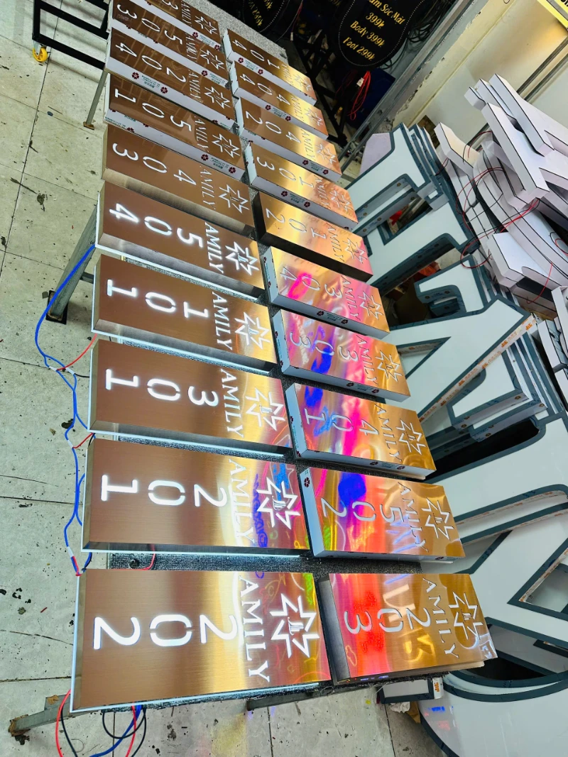 Bảng Hiệu AMILY – Thiết Kế & Thi Công Q8 Laser