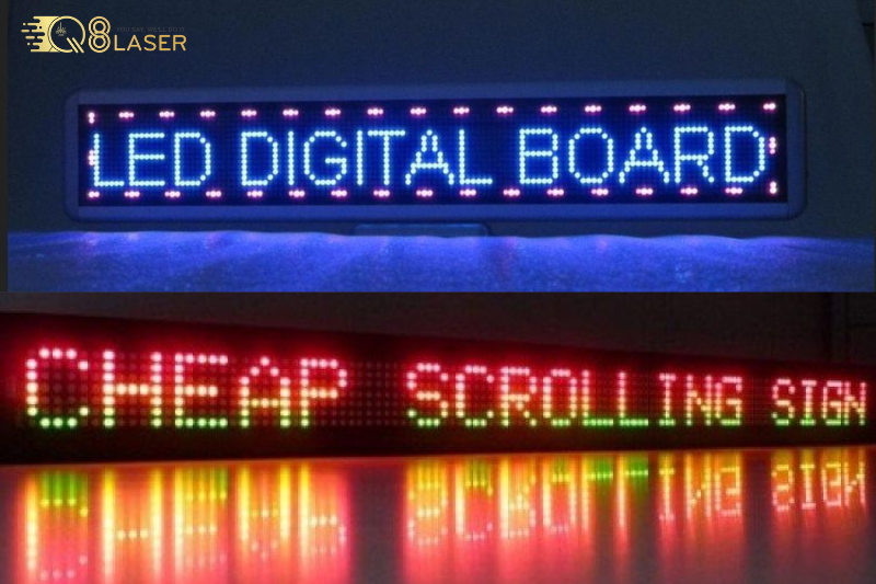 Bảng đèn led sáng rõ, dễ nhìn ban đêm