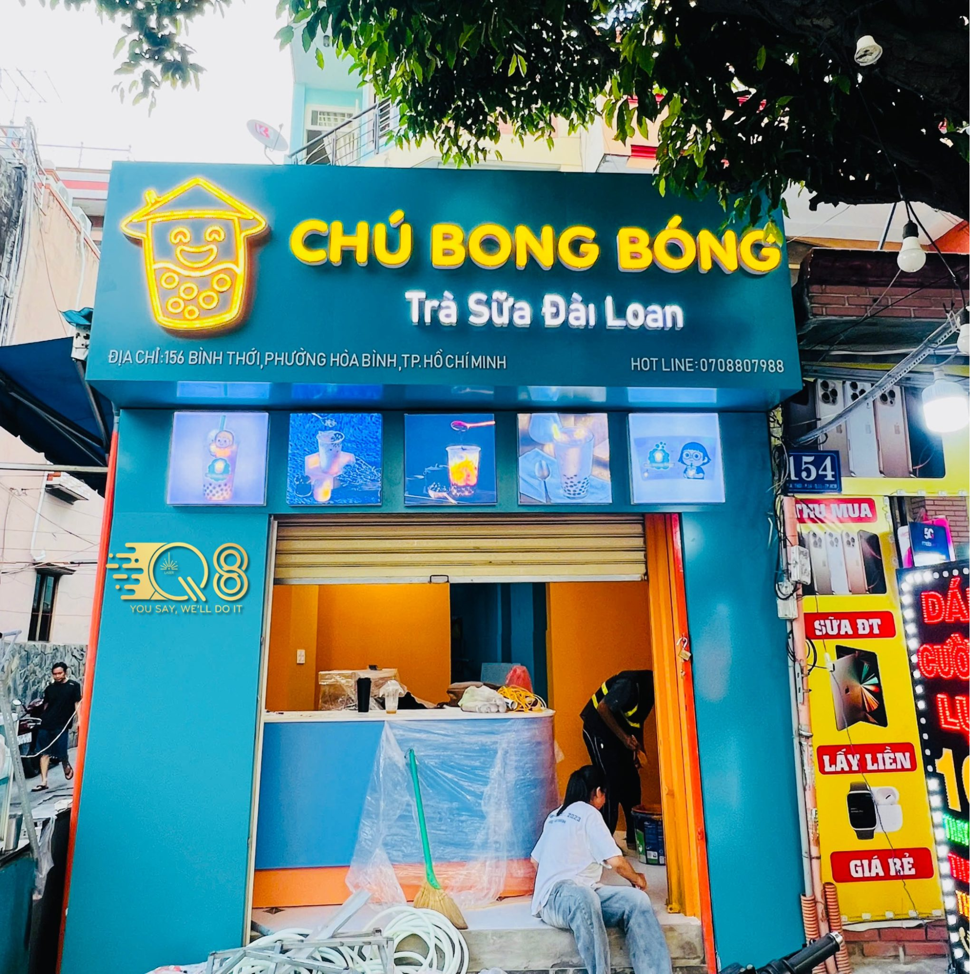 Bảng hiệu Alu chữ nổi đèn led đẹp giá rẻ