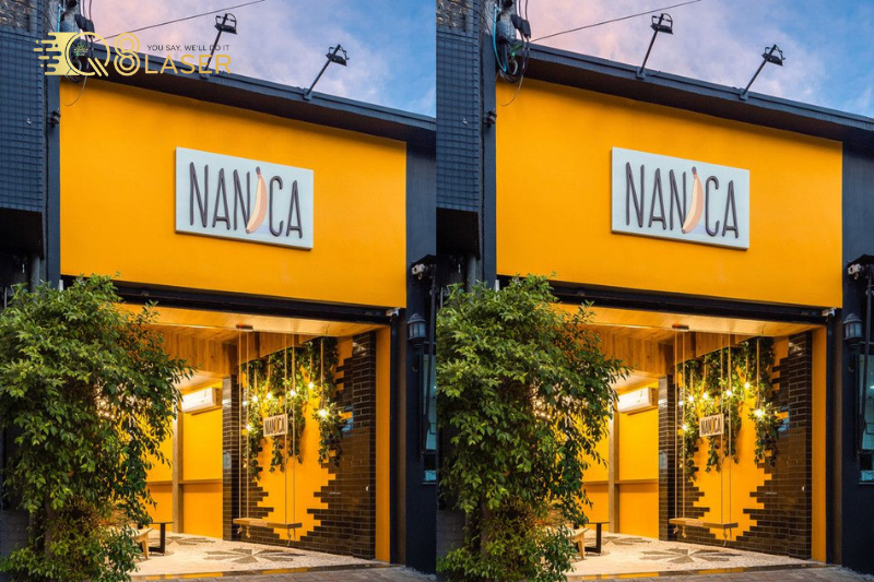 Bảng hiệu cemboard bền chắc, phù hợp lắp đặt ngoài trời