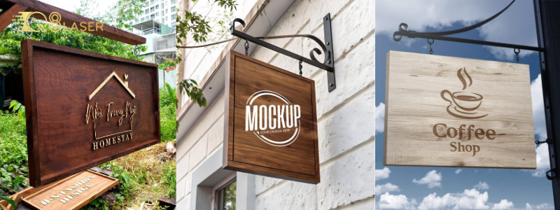 Bảng hiệu cổ điển giúp quán thêm chiều sâu và cá tính riêng