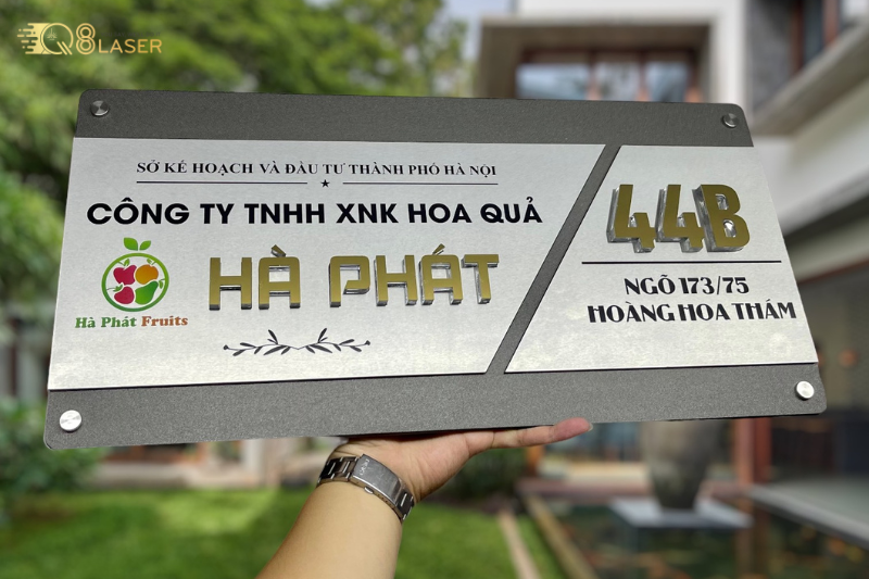 Bảng hiệu Inox chữ nổi 3D