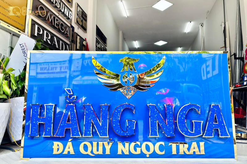 Bảng hiệu Inox kết hợp (Mica, Alu)