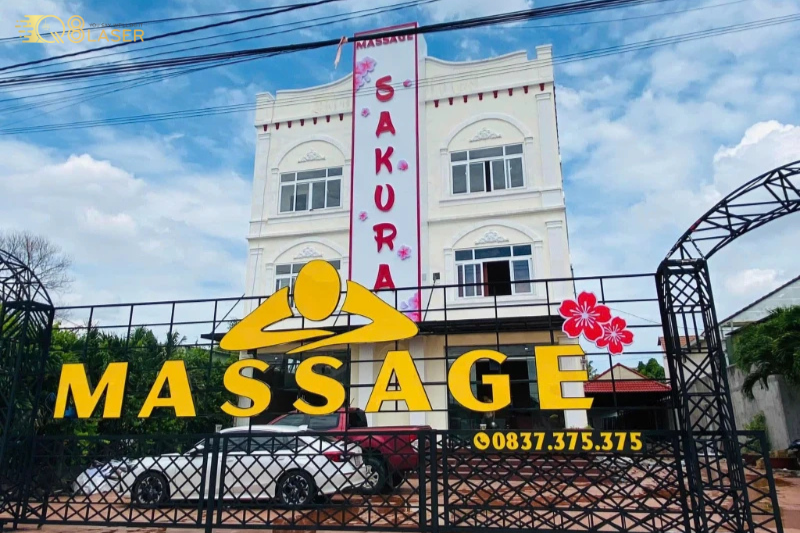 Bảng hiệu massage body đẹp, thu hút