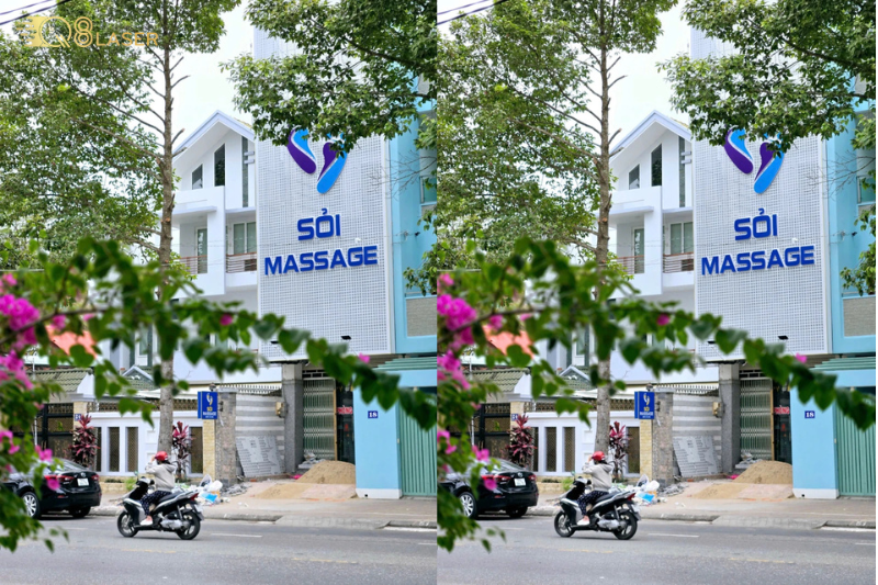 Bảng hiệu massage thiết kế đơn giản