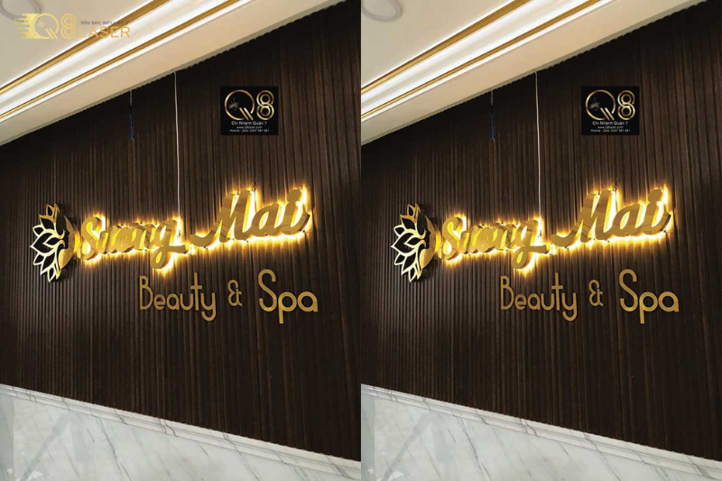 Bảng hiệu massage thiết kế hiện đại