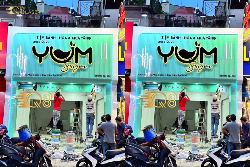 Bảng hiệu mica chử nổi rõ nét, chuyên nghiệp