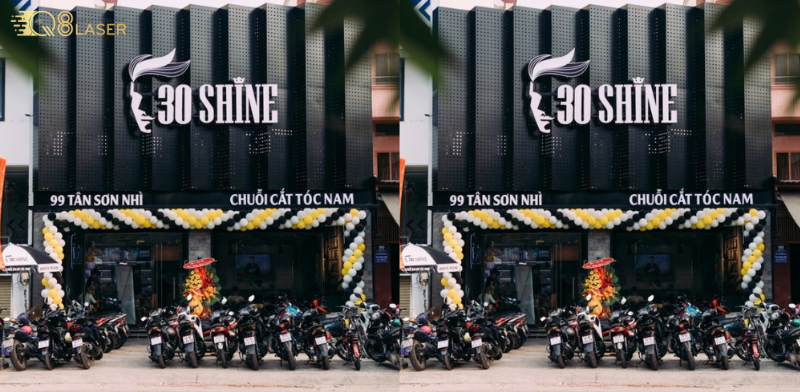 Bảng hiệu salon tóc thiết kế theo yêu cầu