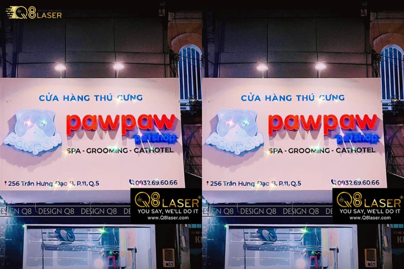 Bảng hiệu thú cưng hiện đại