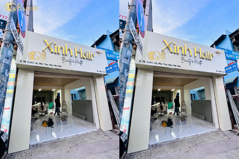 Bảng hiệu tóc nữ đẹp, nhẹ nhàng, sang trọng