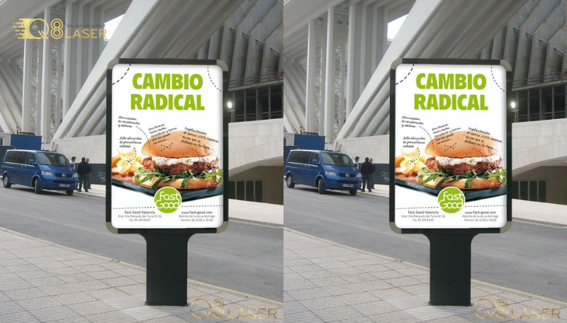 Bảng quảng cáo dọc phù hợp không gian hẹp