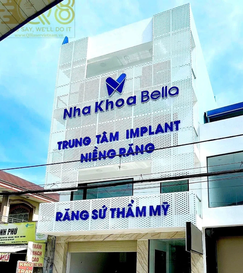 Bảng Hiệu Nha Khoa Bella – Dự Án Thi Công Q8 Laser