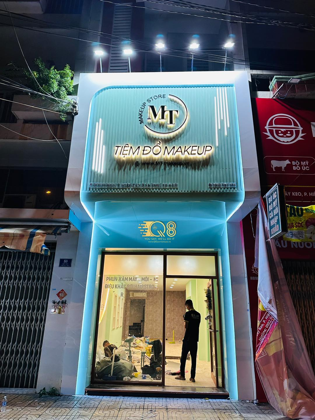 Biển alu chữ nổi làm quảng cáo