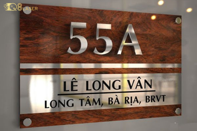 Biển đồng ăn mòn hoa văn tinh xảo