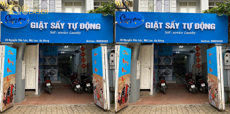 Biển giặt sấy dễ nhận diện