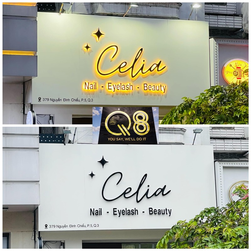 Biển hiệu nhỏ treo tường gọn, nhẹ, dễ thi công