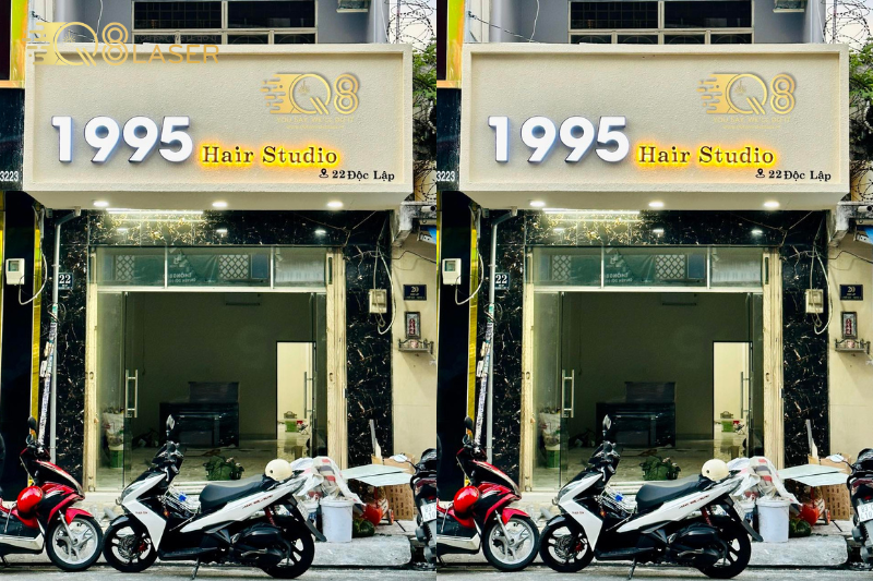 Biển quảng cáo giả bê tông tạo điểm nhấn khác biệt cho mặt tiền