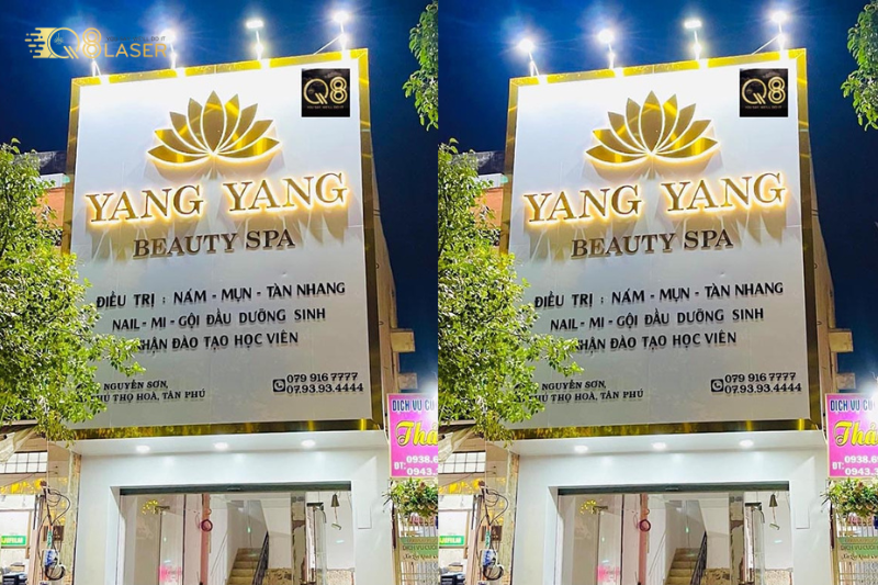 Biển quảng cáo massage nổi bật mặt tiền