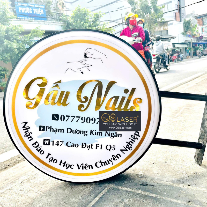 Biển tròn quảng cáo phù hợp nhiều ngành nghề