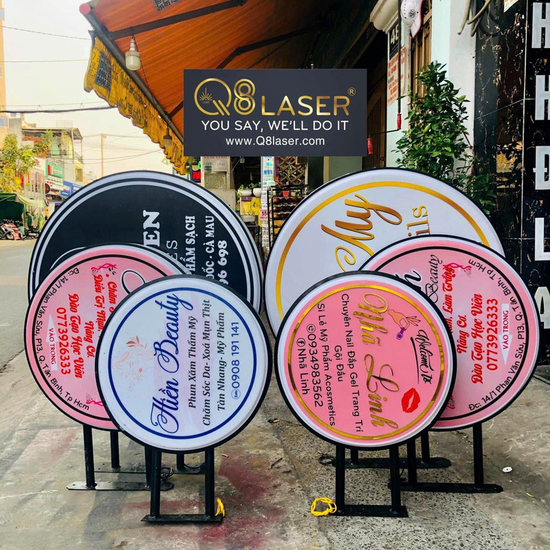 Biển vẫy tròn giúp nhận diện thương hiệu tốt hơn