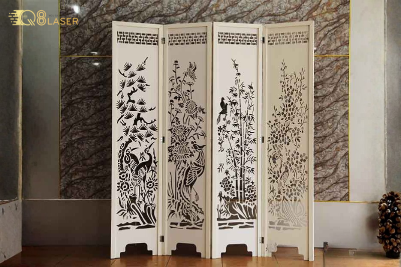 Cắt gỗ MDF làm hộp trang trí và phụ kiện thủ công tinh tế