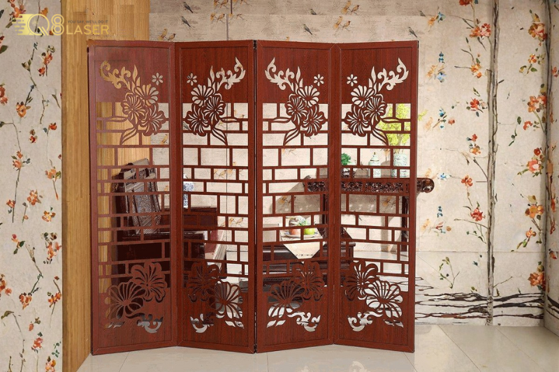 Cắt gỗ MDF tạo hình 3D dùng cho trang trí cửa hàng