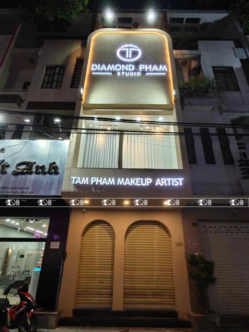 Bảng Hiệu Diamond Pham Studio – Dự Án Q8 Laser