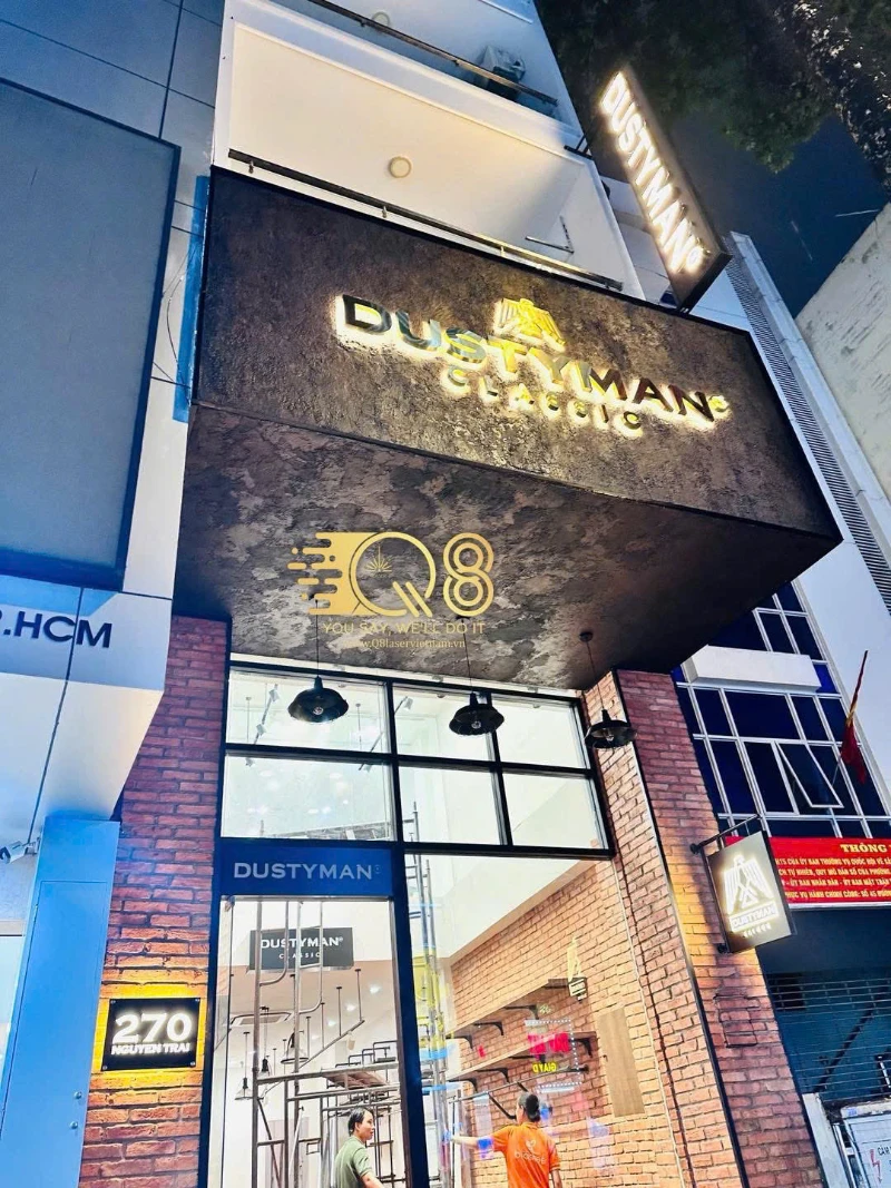 Bảng Hiệu Dustyman Classic – Dự Án Q8 Laser