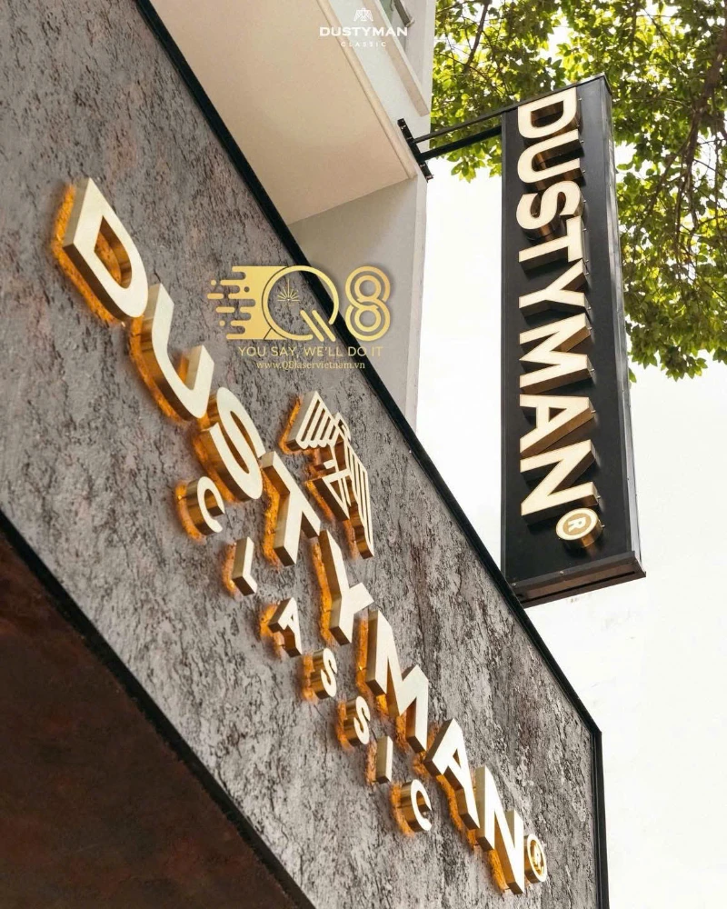 Bảng Hiệu Dustyman Classic – Dự Án Q8 Laser