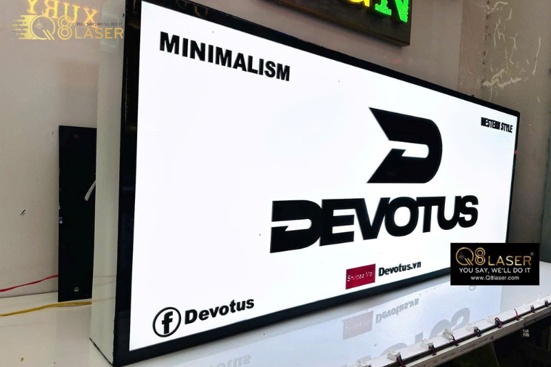 Hộp đèn led siêu mỏng sang trọng, đẹp mắt